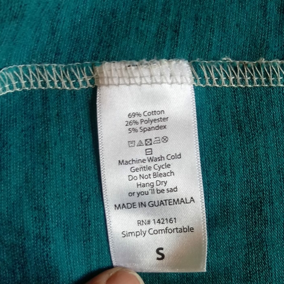 LuLaRoe contrast sleeve Irma tunic tee size S - Picture 6 of 8